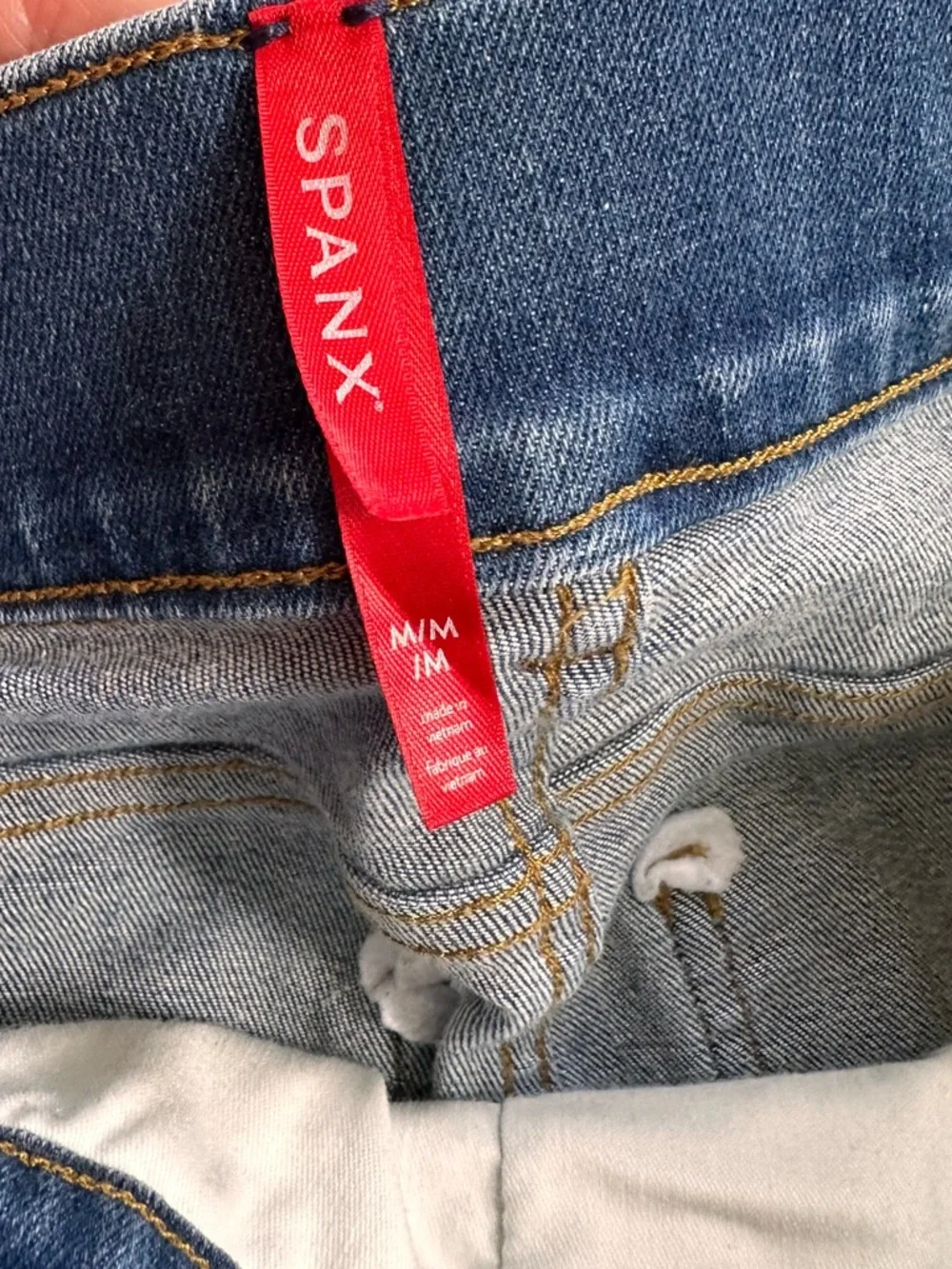 SPANX Dark Blue Flare Jeans - Picture 5 of 8